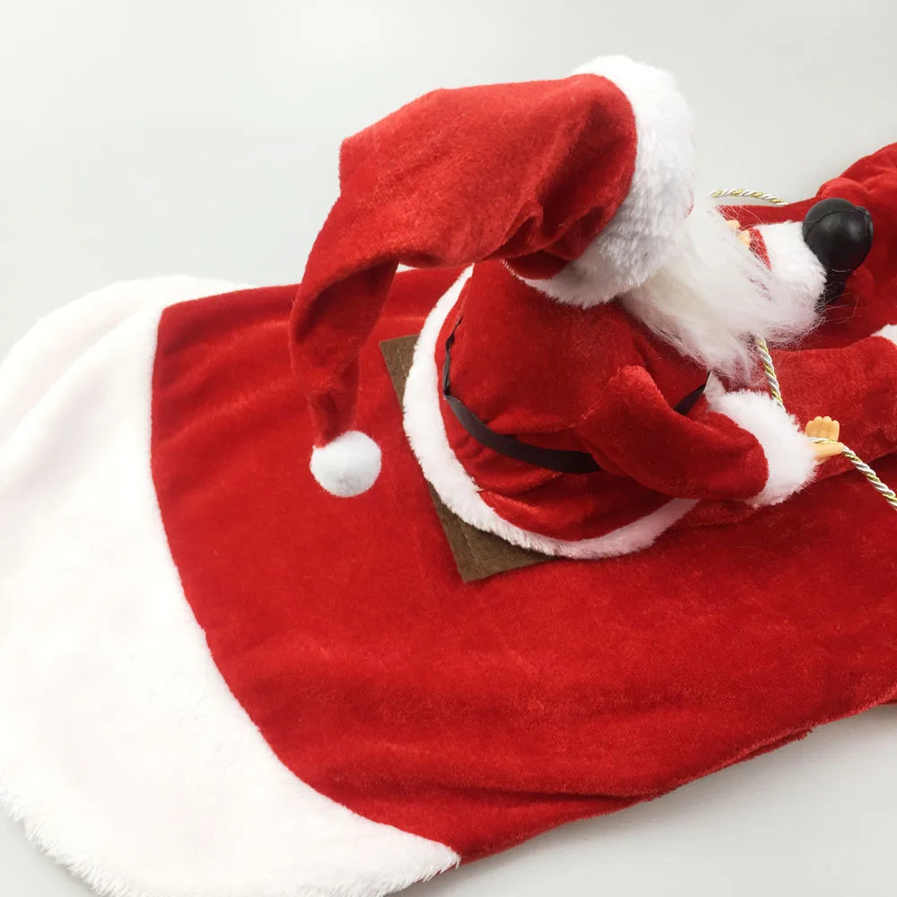 Christmas Santa Pet Costume - Festive Holiday Outfit for Dogs & Cats