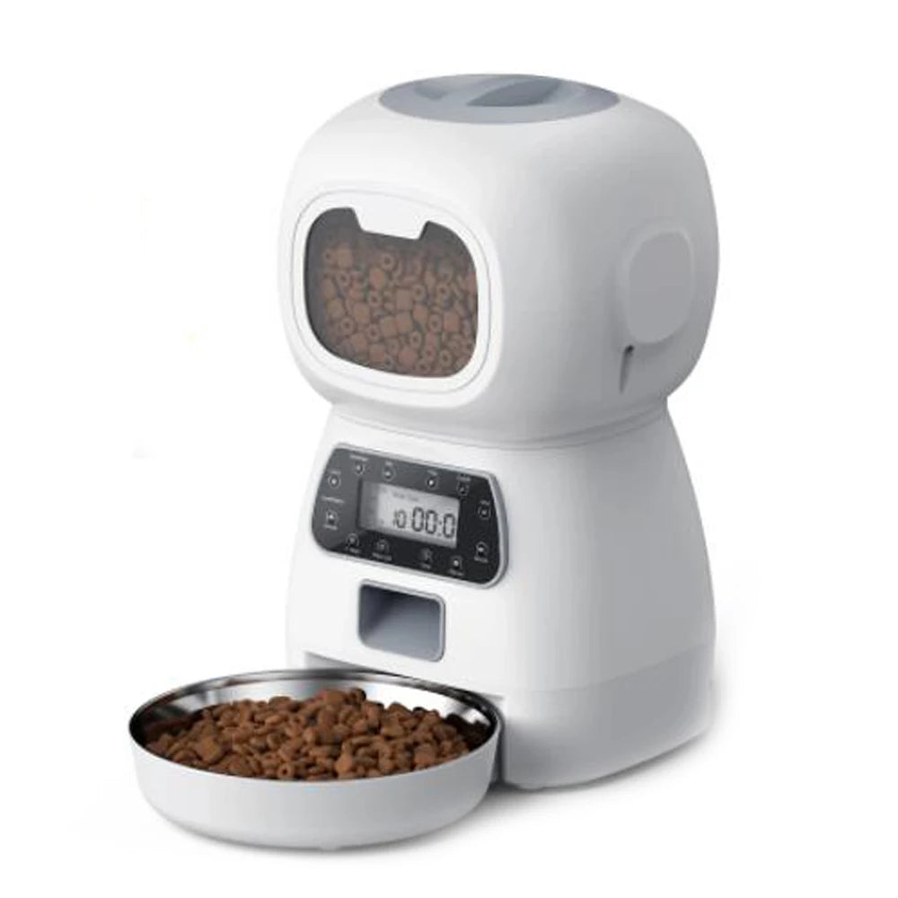 Automatic Pet Feeder with Timer - 3.5L Smart Food Dispenser