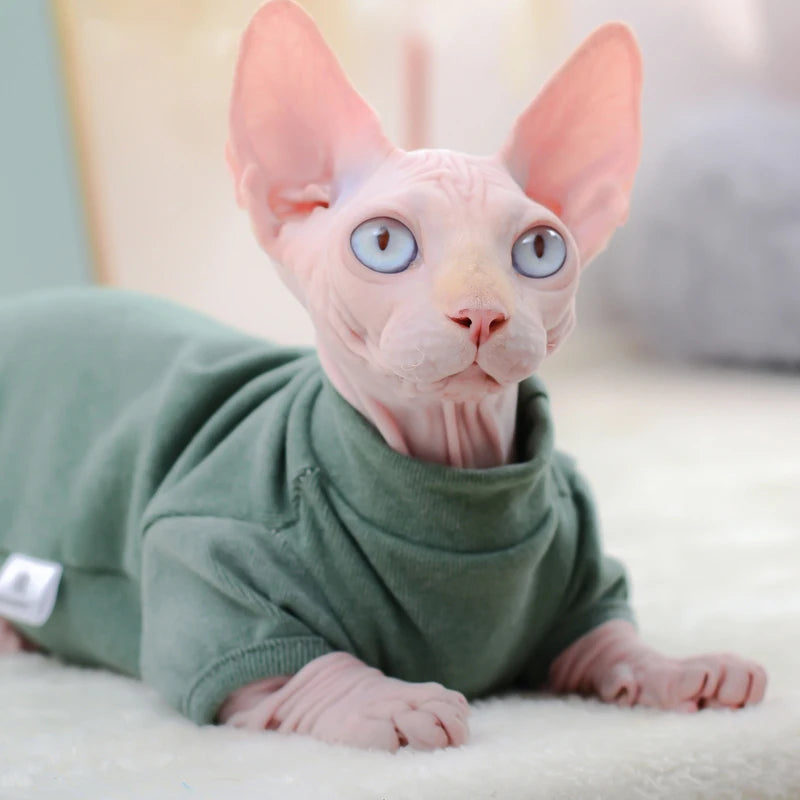 Premium Winter Fleece Hoodie for Cats - Warm Cotton Sweatshirt Vest