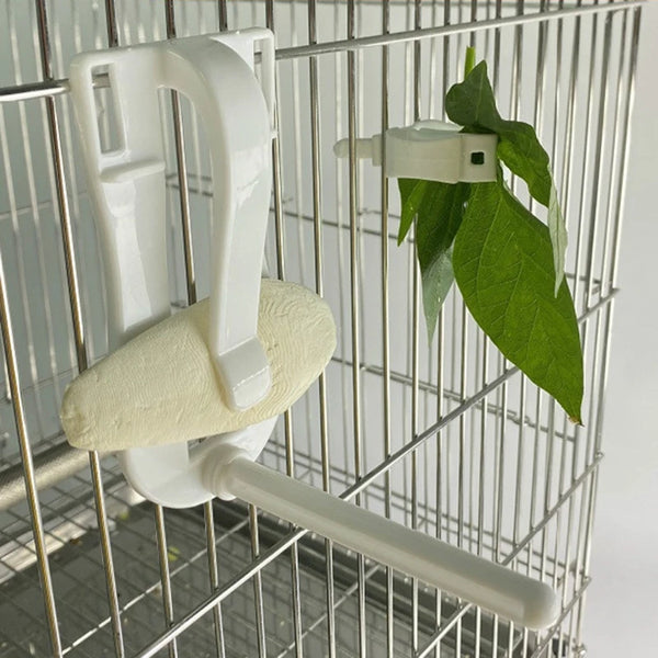Bird Feeder Clip - Parrot Food Holder for Fruits & Vegetables