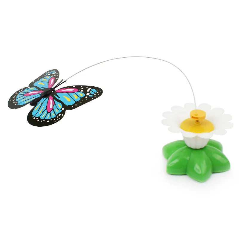 Interactive Rotating Butterfly Cat Toy - 360° Electric Motion Toy for Cats