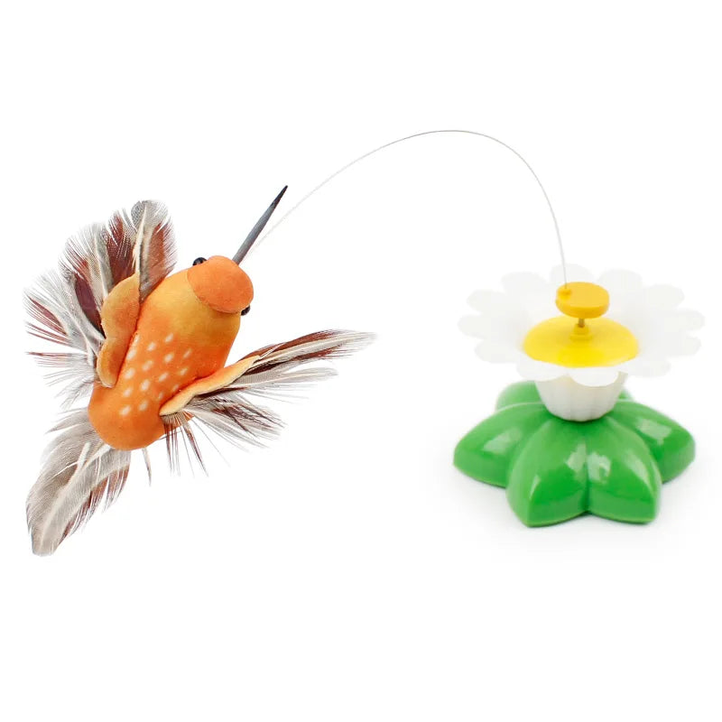 Interactive Rotating Butterfly Cat Toy - 360° Electric Motion Toy for Cats