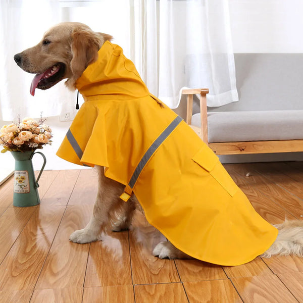 Reflective Dog Raincoat - Waterproof Pet Jacket for Small to Extra Large Dogs