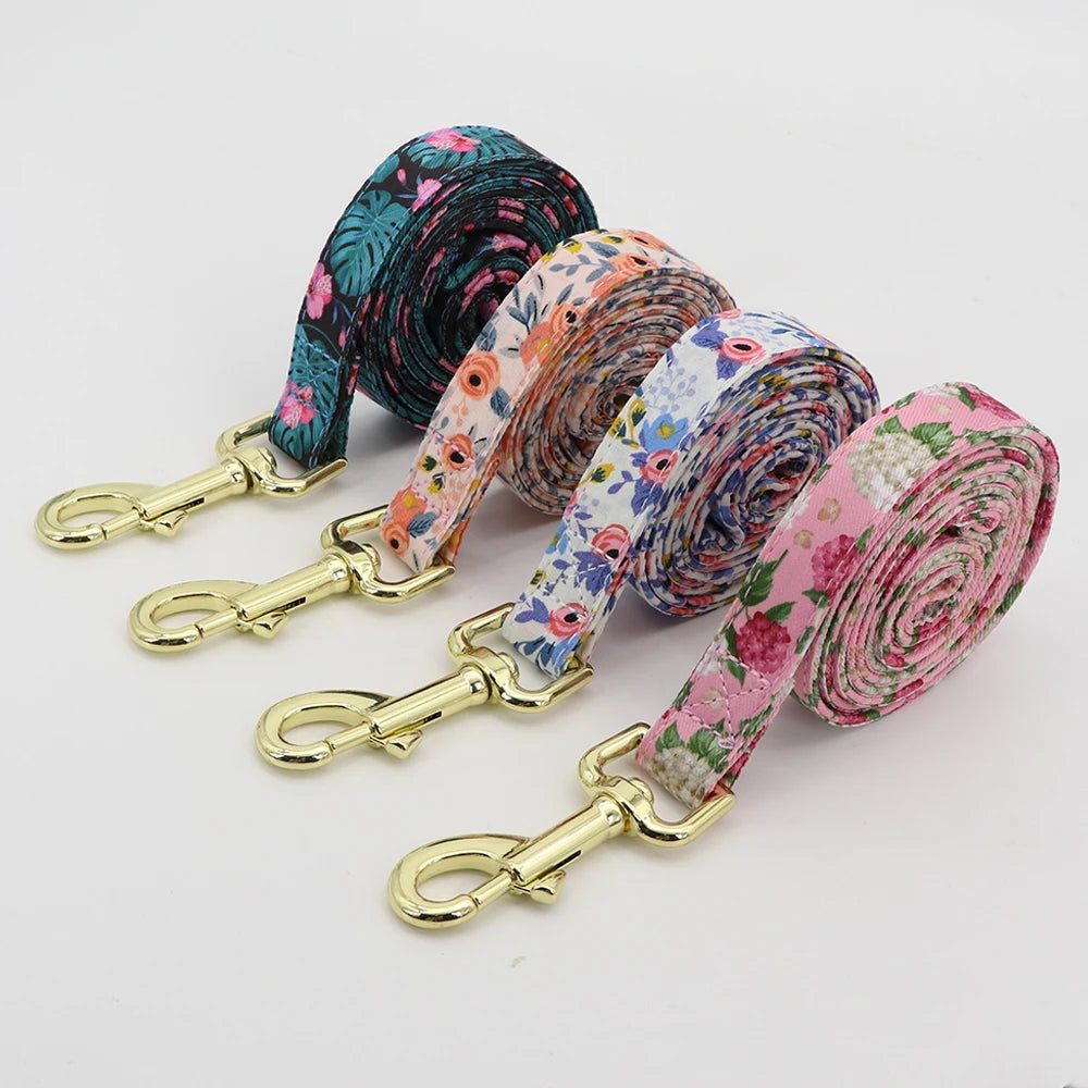 Personalized Dog Collar and Leash Set - Custom Engraved ID Collar