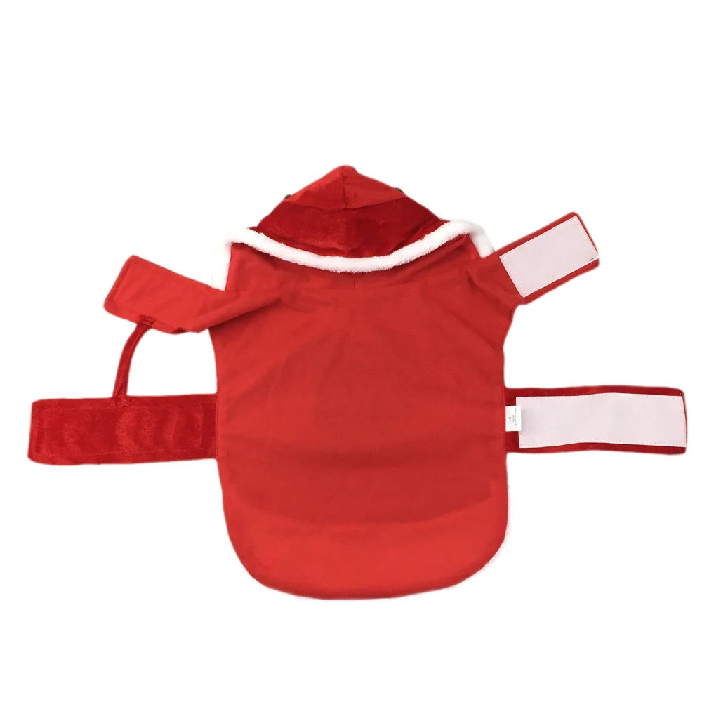 Christmas Santa Pet Costume - Festive Holiday Outfit for Dogs & Cats