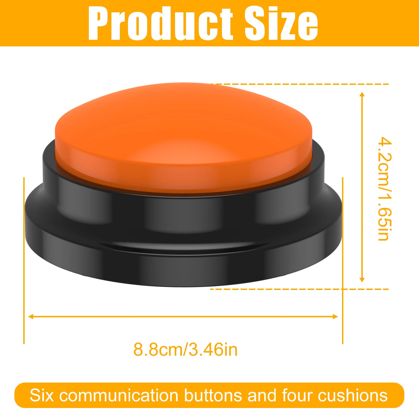 Recordable Dog Training Buttons with Light - Interactive Pet Communication Toy