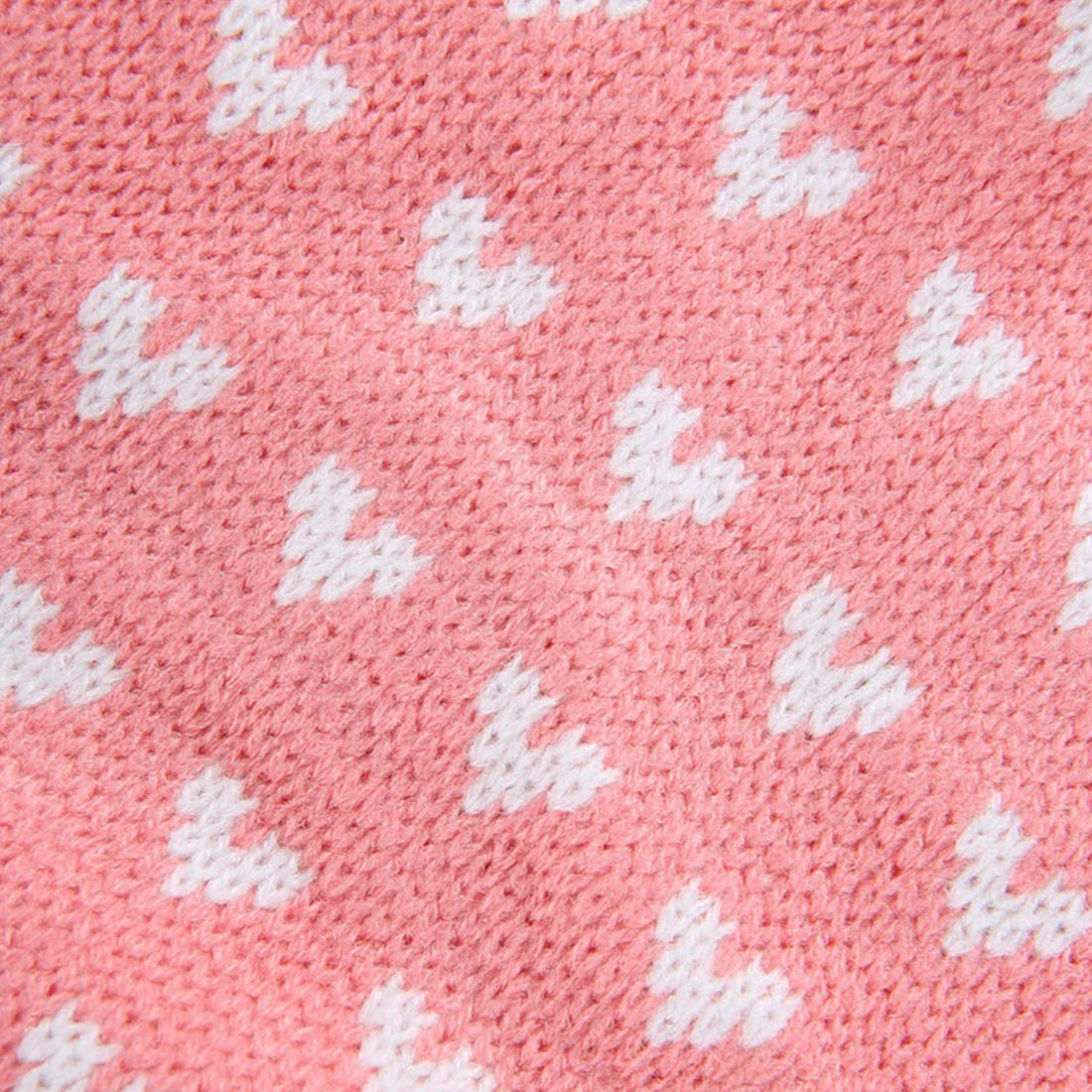 Classic Heart Graphic Cat Sweater - Soft Warm Pet Clothing