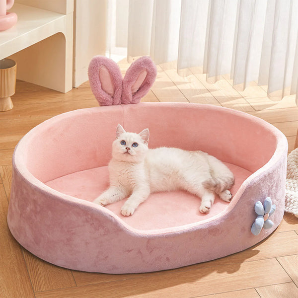Detachable Washable Pet Bed - Soft & Comfortable for Dogs & Cats