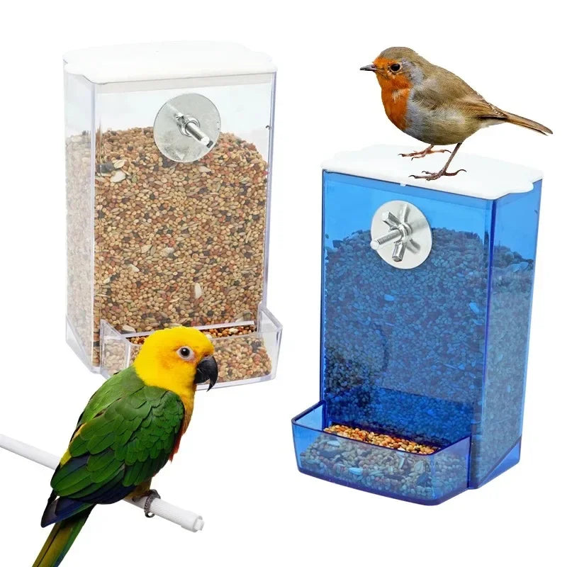 Automatic Bird Feeder with Anti-Splash Design for Parakeets