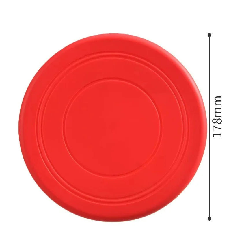 Silicone Flying Disc Dog Toy - Durable Chew-Resistant Interactive Pet Toy