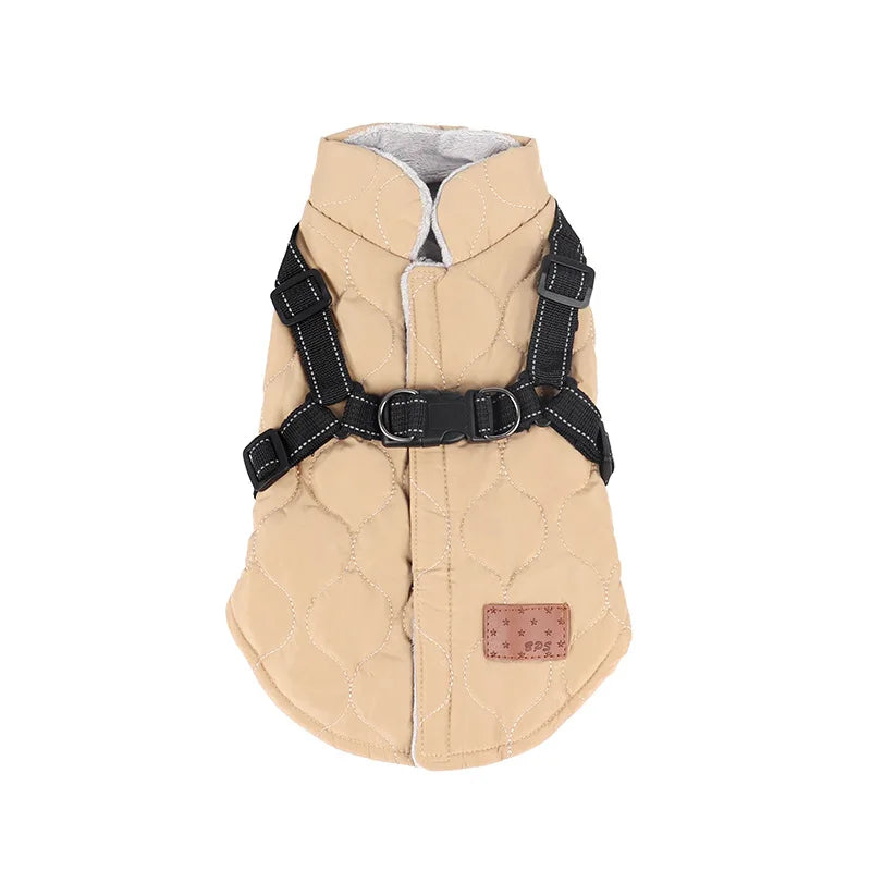 Windproof Winter Dog Coat - Padded Jacket for Small Dogs