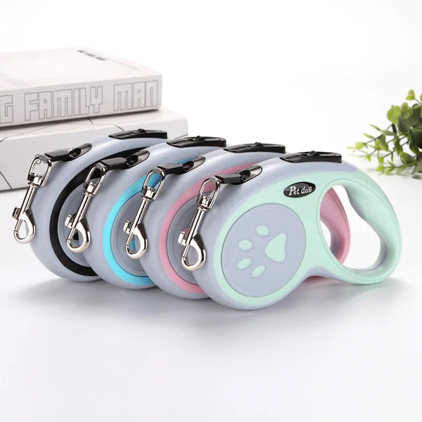 Automatic Retractable Dog Leash - 3m/5m Nylon Lead