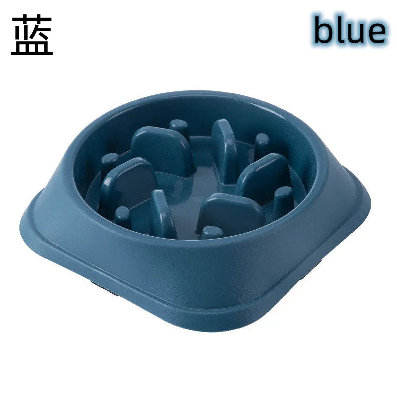 Slow Feeder Pet Bowl - Anti-Choking Design for Dogs & Cats