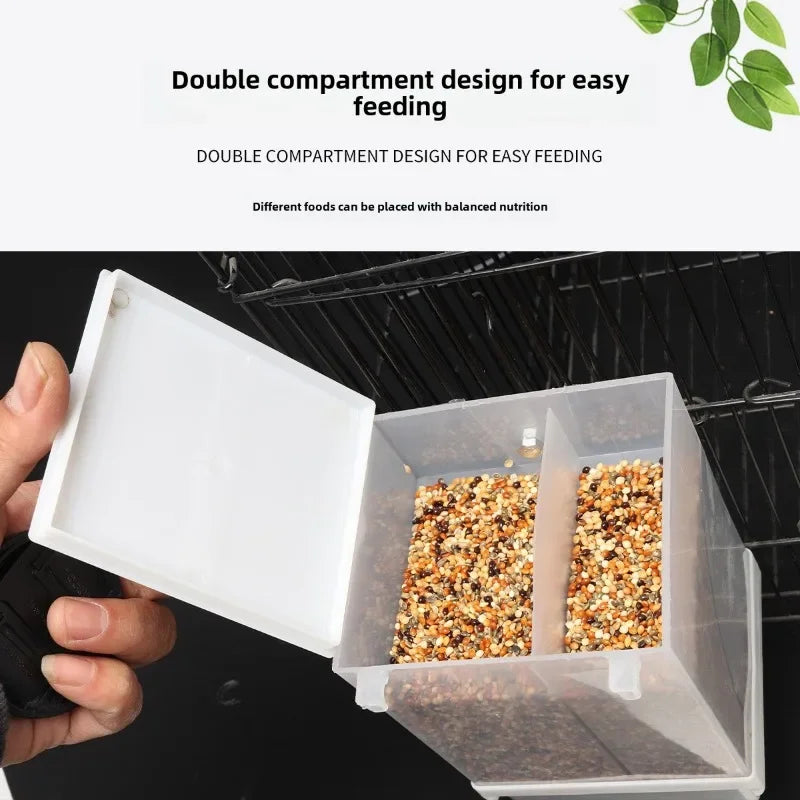 Automatic Bird Feeder with Anti-Splash Design for Parakeets