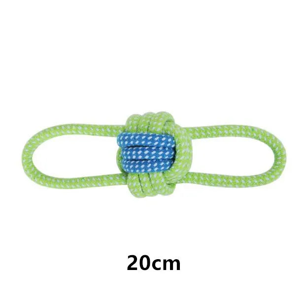 Interactive Dog Rope Toy - Durable Cotton Chew Toy for Small & Large Dogs