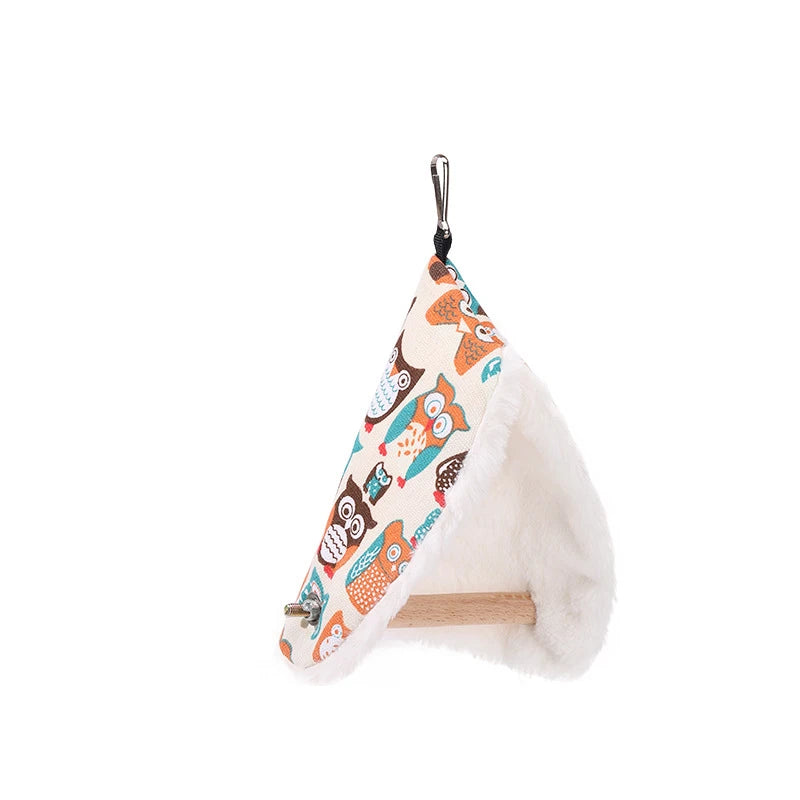 Plush Bird Nest Hammock - Cozy Hanging Bed for Parrots & Parakeets