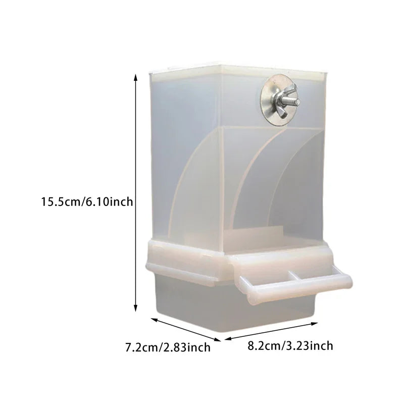 Automatic Bird Feeder with Anti-Splash Design for Parakeets