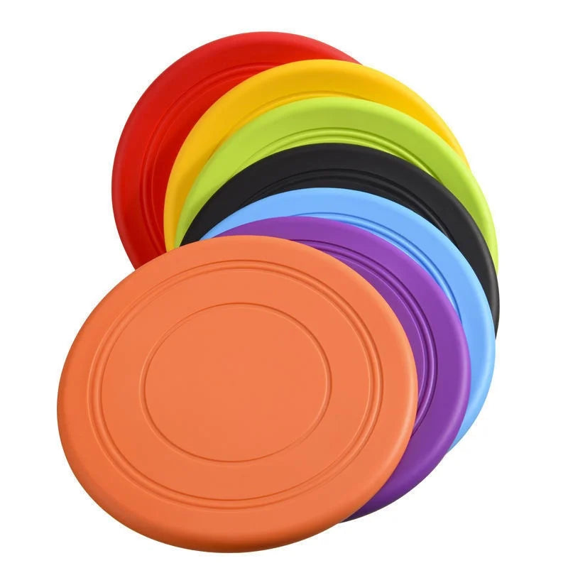 Silicone Flying Disc Dog Toy - Durable Chew-Resistant Interactive Pet Toy