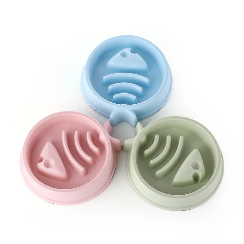 Slow Feeder Pet Bowl - Anti-Choking Design for Dogs & Cats