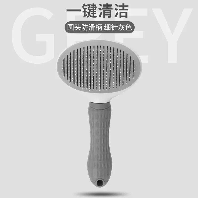 Self-Cleaning Pet Grooming Brush for Cats & Dogs