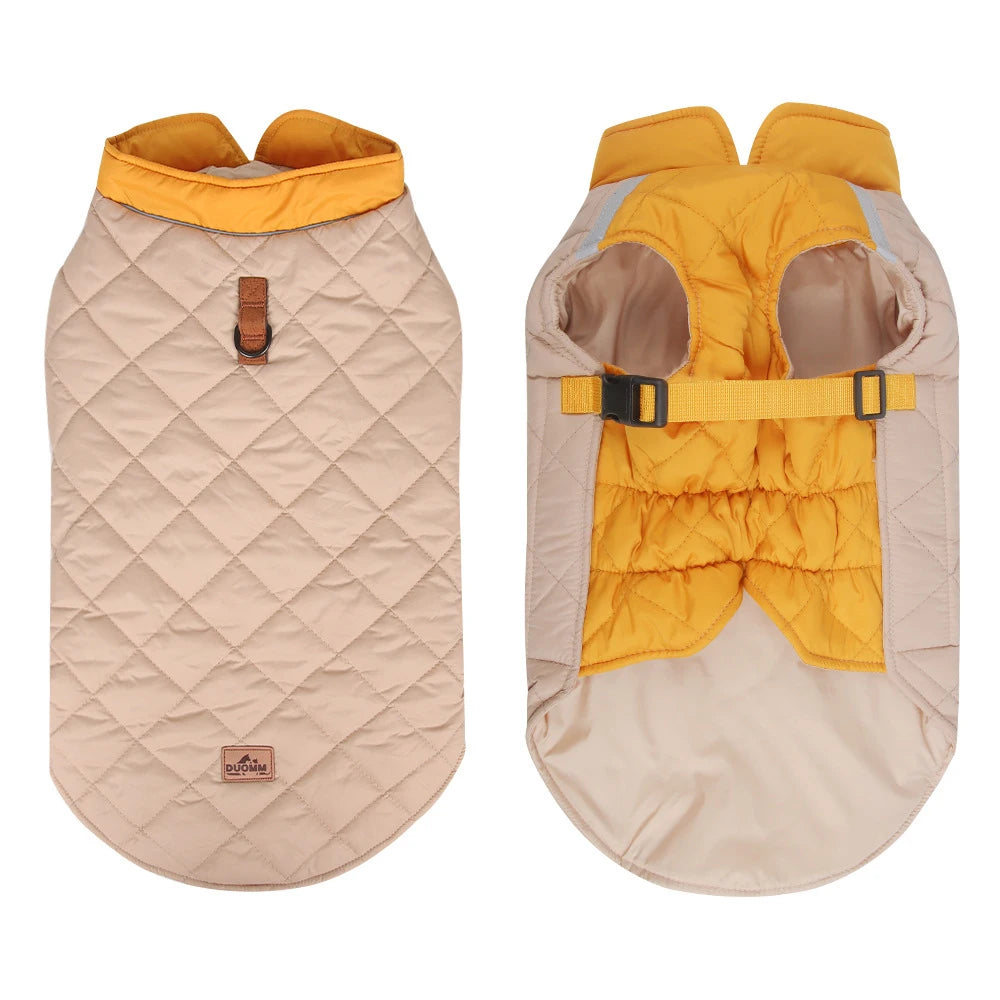 Waterproof Winter Dog Vest Jacket - Warm Padded Coat for Small to Large Dogs
