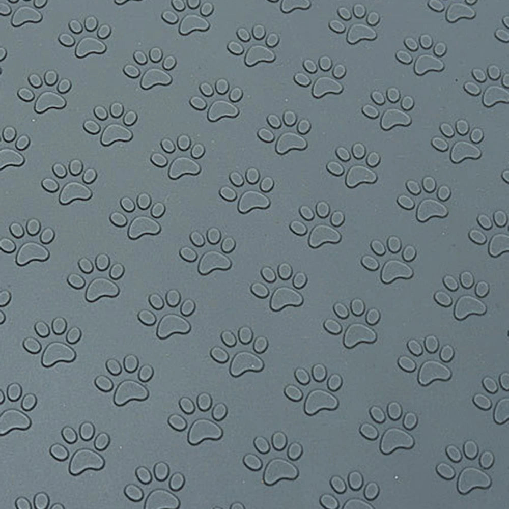 Pet Silicone Feeding Mat - Paw Print Design