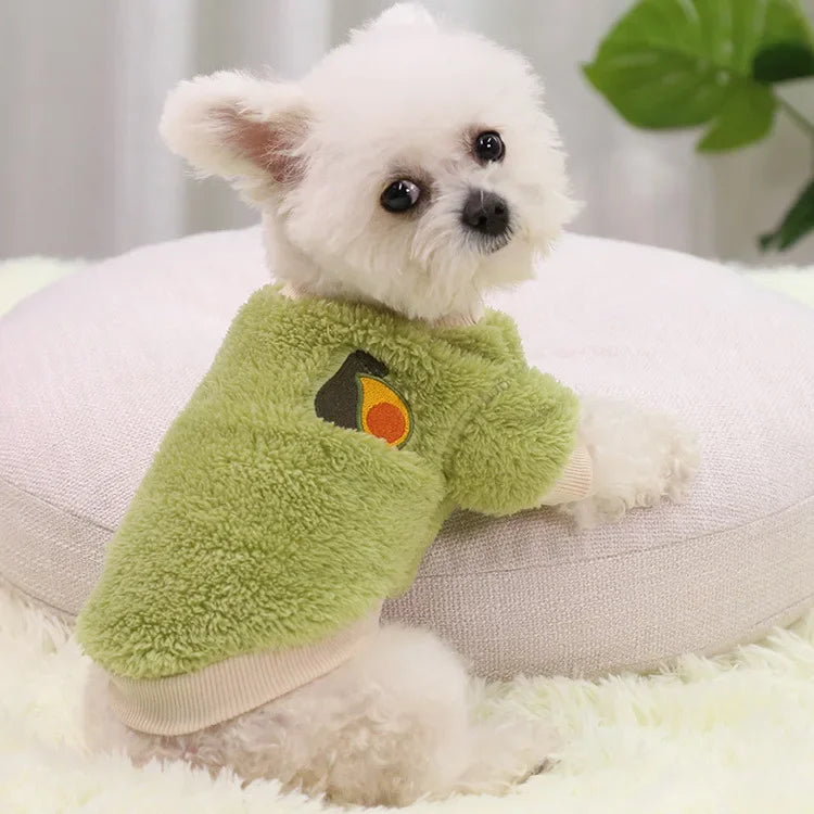 Warm Fleece Dog Hoodie - Cozy Winter Coat for Small Dogs & Puppies