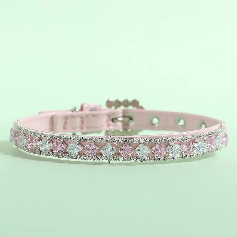 Luxury Pearl & Rhinestone Pet Collar - Elegant Necklace for Cats & Small Dogs