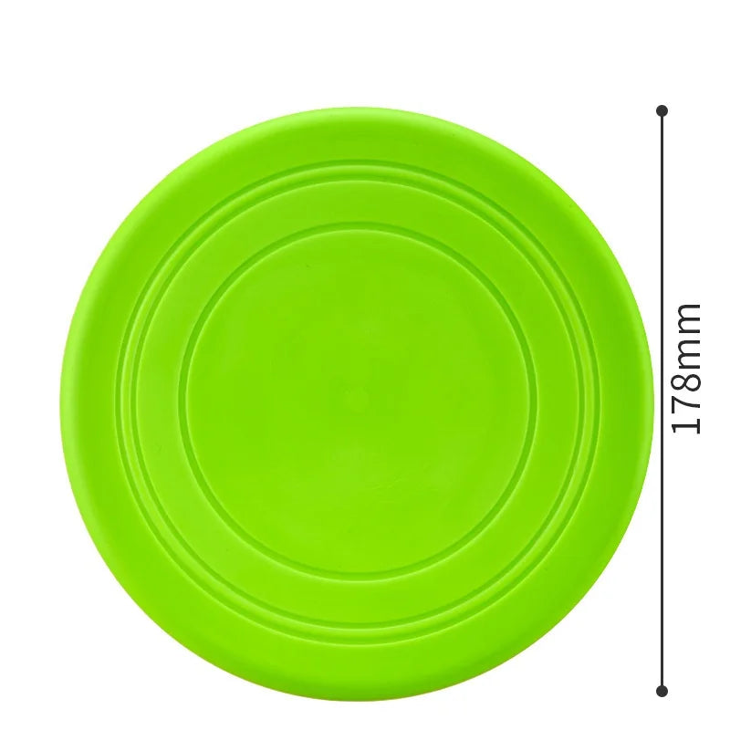 Silicone Flying Disc Dog Toy - Durable Chew-Resistant Interactive Pet Toy
