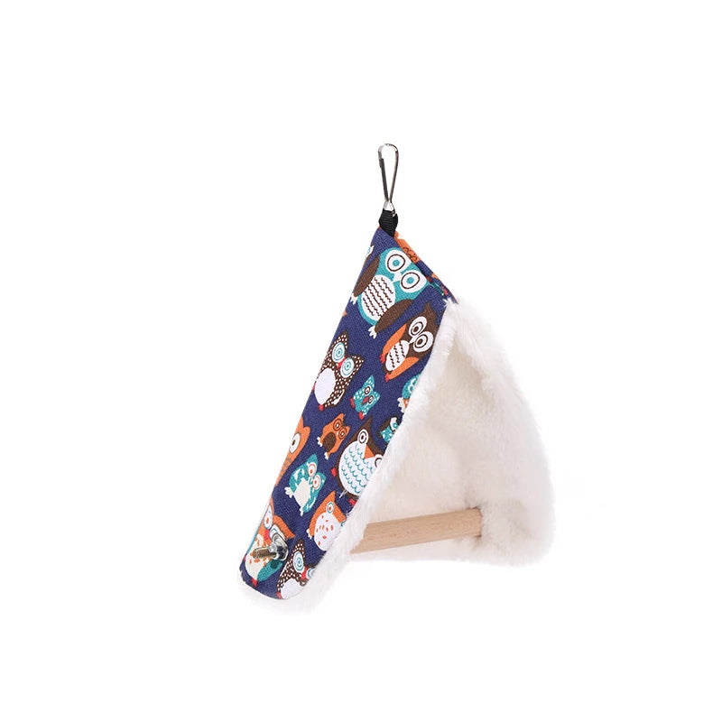 Plush Bird Nest Hammock - Cozy Hanging Bed for Parrots & Parakeets