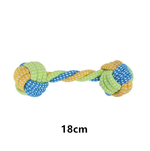 Interactive Dog Rope Toy - Durable Cotton Chew Toy for Small & Large Dogs