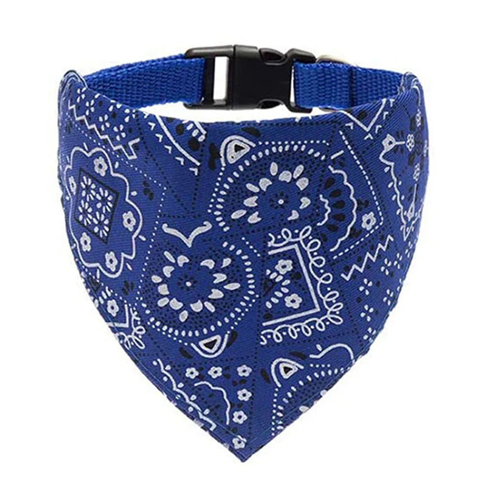 Adjustable Dog Bandana Collar - Stylish Neckerchief for Small, Medium & Large Dogs