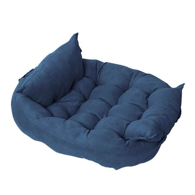 Premium 3-in-1 Pet Sofa Bed - Soft Washable Dog & Cat Bed