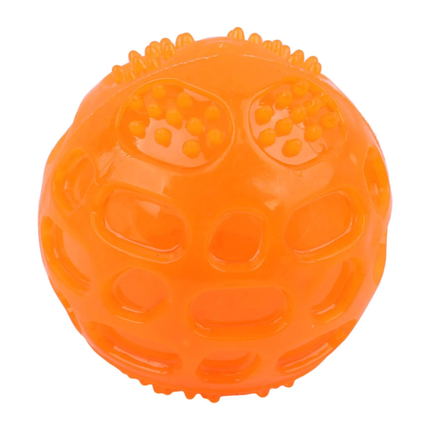 Interactive Dog Chew Ball with Squeaker - Durable Waterproof Toy