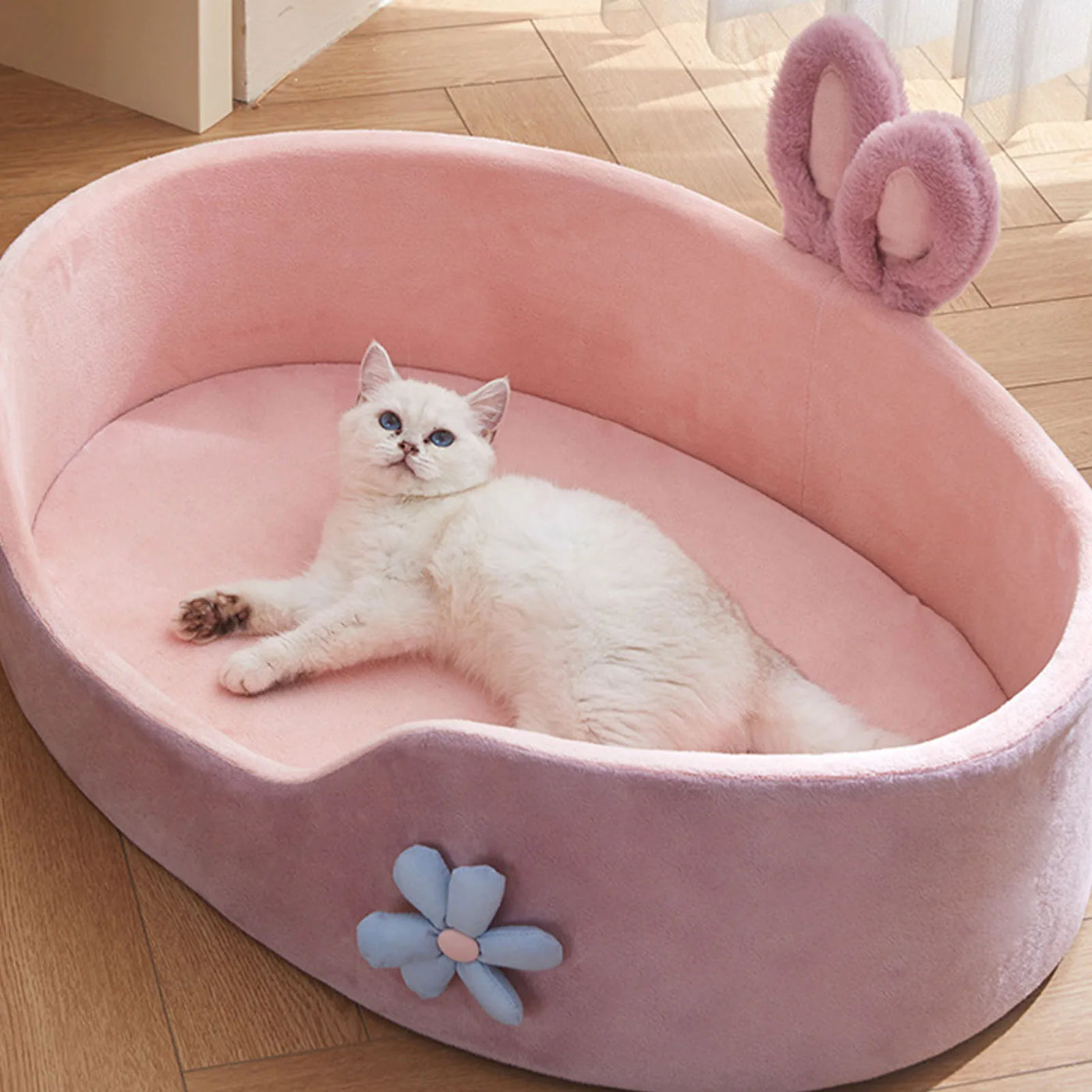 Detachable Washable Pet Bed - Soft & Comfortable for Dogs & Cats