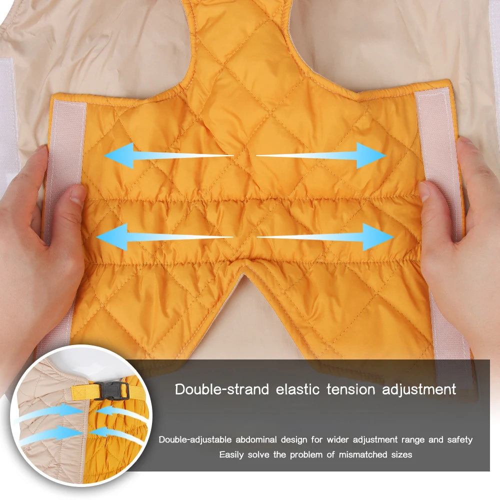 Waterproof Winter Dog Vest Jacket - Warm Padded Coat for Small to Large Dogs