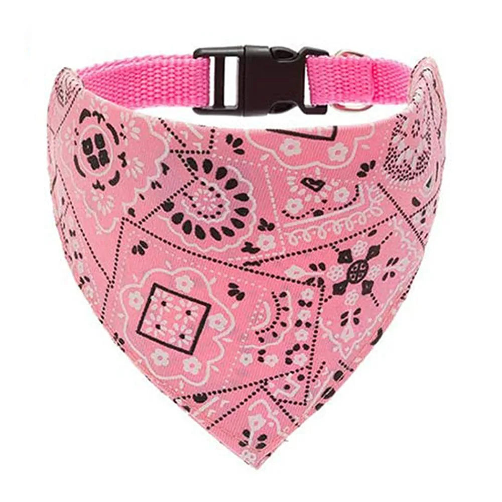 Adjustable Dog Bandana Collar - Stylish Neckerchief for Small, Medium & Large Dogs