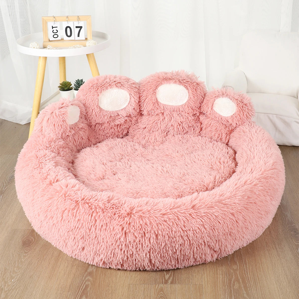 Premium Plush Pet Bed - Warm & Washable Sofa for Dogs & Cats