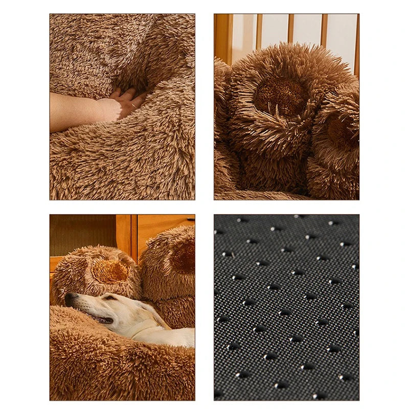 Premium Plush Pet Bed - Warm & Washable Sofa for Dogs & Cats