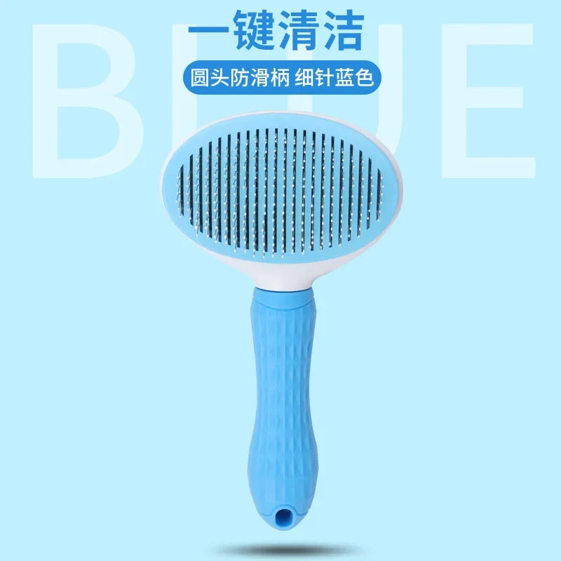 Self-Cleaning Pet Grooming Brush for Cats & Dogs