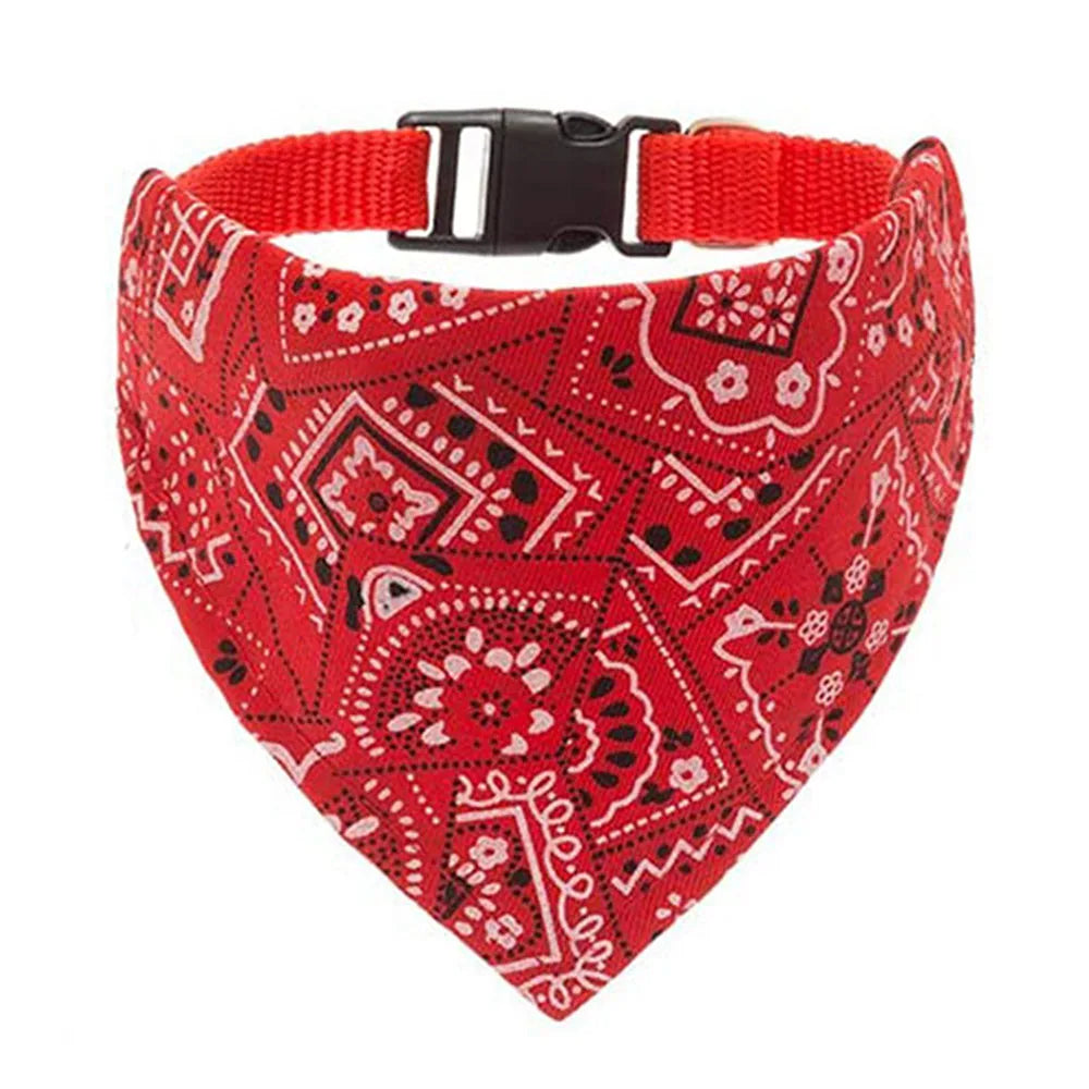 Adjustable Dog Bandana Collar - Stylish Neckerchief for Small, Medium & Large Dogs