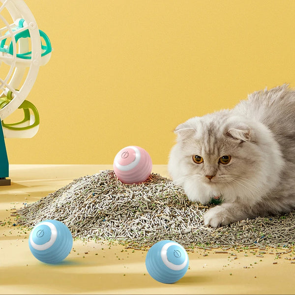 Smart Interactive Cat Ball - Automatic Rolling Electronic Pet Toy