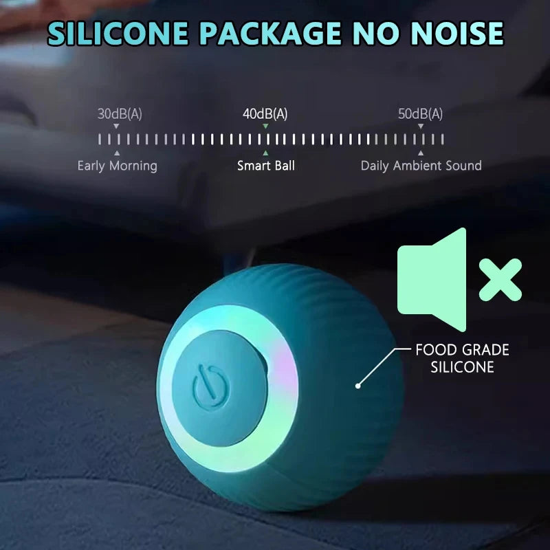 Smart Interactive Cat Ball - Automatic Rolling Electronic Pet Toy