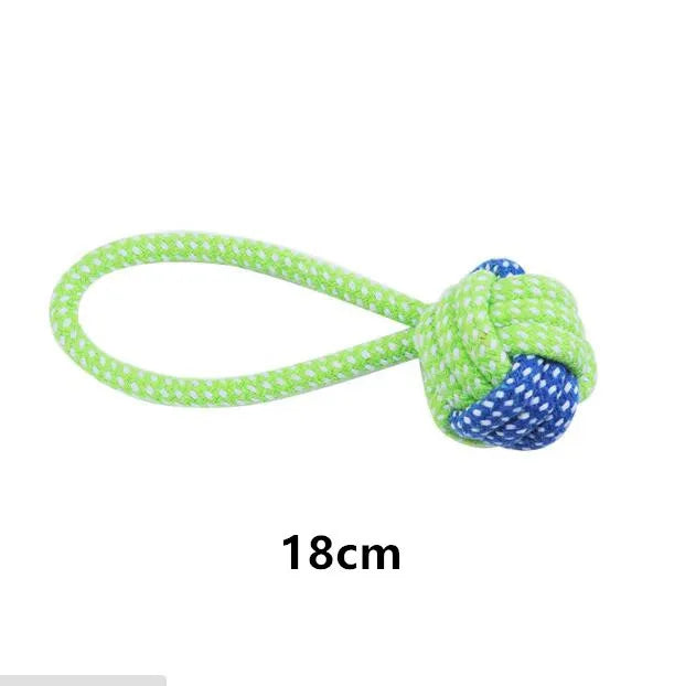 Interactive Dog Rope Toy - Durable Cotton Chew Toy for Small & Large Dogs