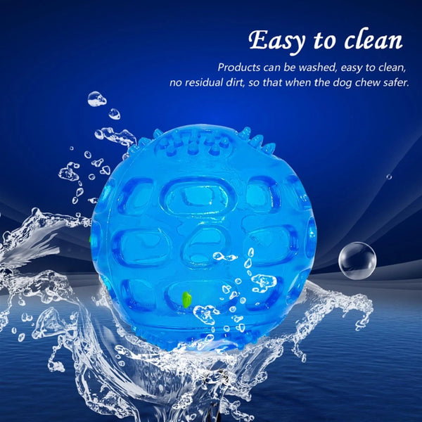 Interactive Dog Chew Ball with Squeaker - Durable Waterproof Toy
