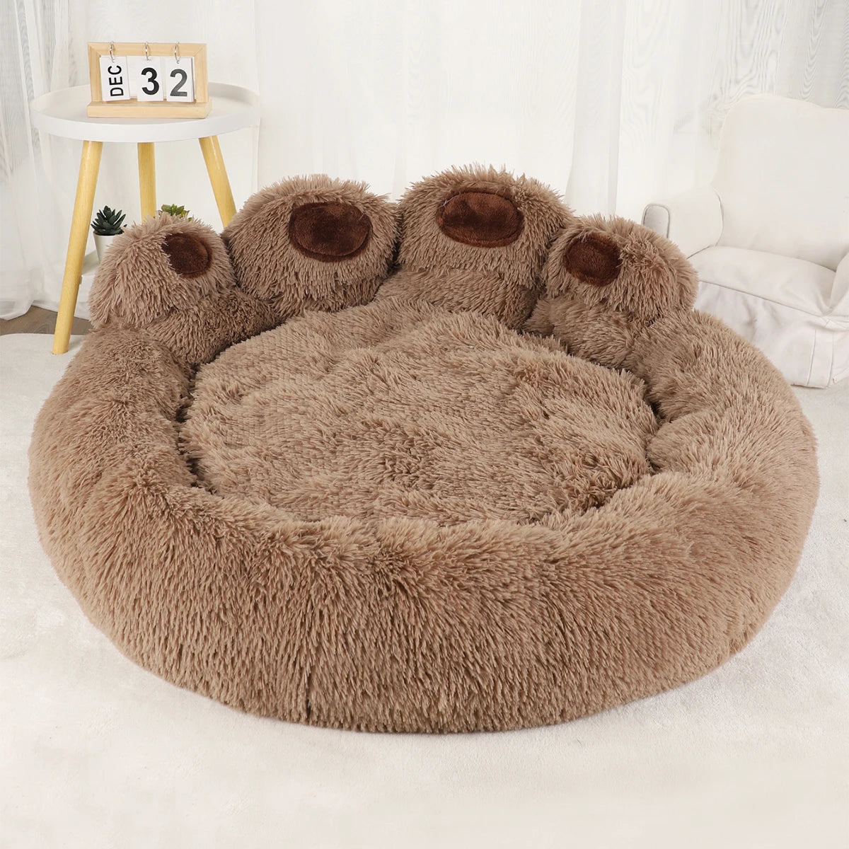 Premium Plush Pet Bed - Warm & Washable Sofa for Dogs & Cats