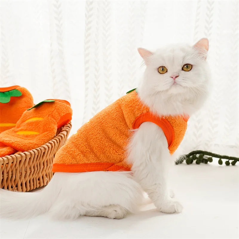 Cozy Fleece Pet Vest - Warm Winter Clothing for Small Dogs & Cats