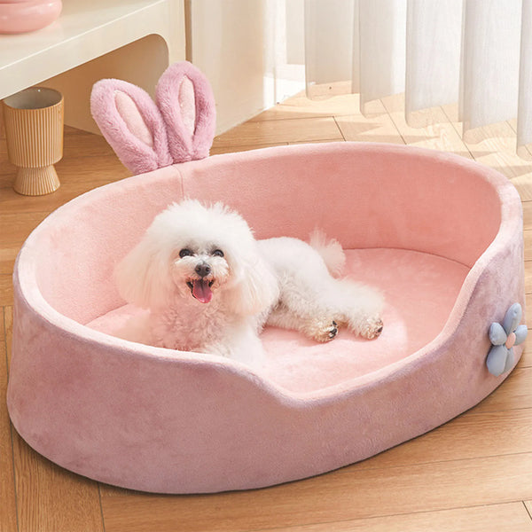 Detachable Washable Pet Bed - Soft & Comfortable for Dogs & Cats
