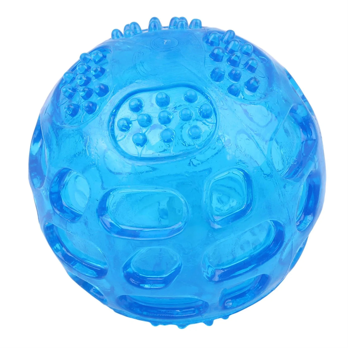 Interactive Dog Chew Ball with Squeaker - Durable Waterproof Toy