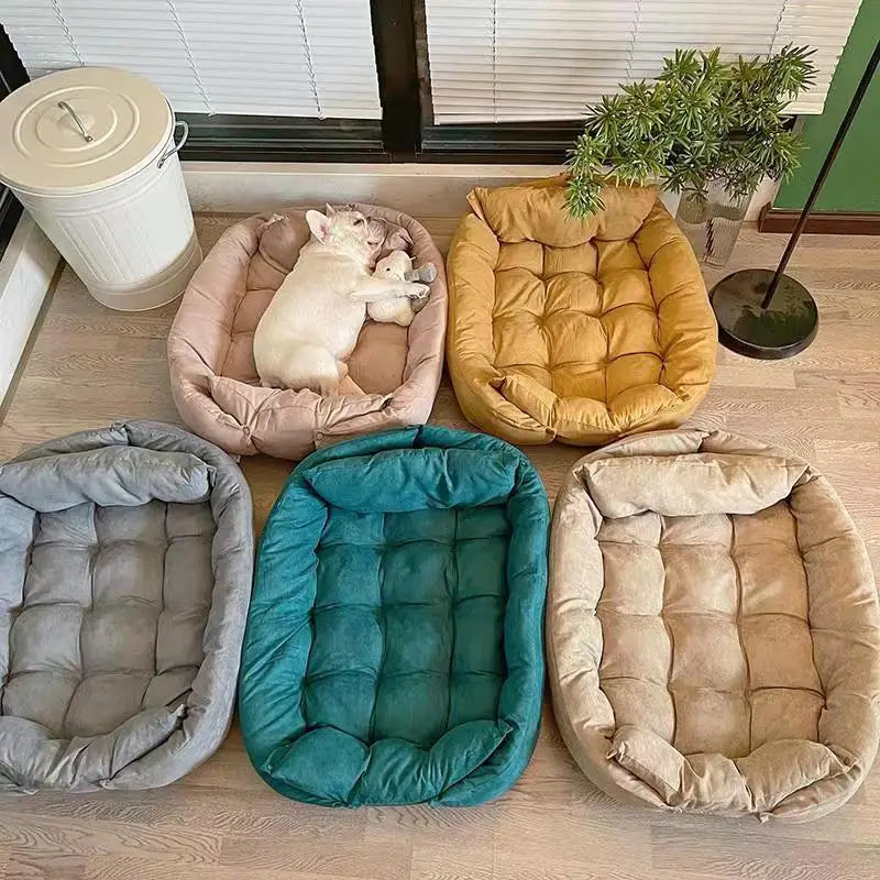 Premium 3-in-1 Pet Sofa Bed - Soft Washable Dog & Cat Bed